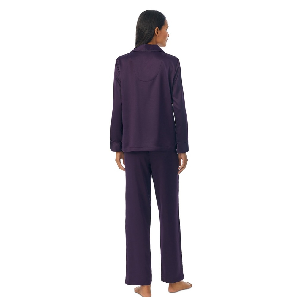 NWT Ralph Lauren Women's 2-Pc. Satin Pajamas Set - Picture 2 of 3